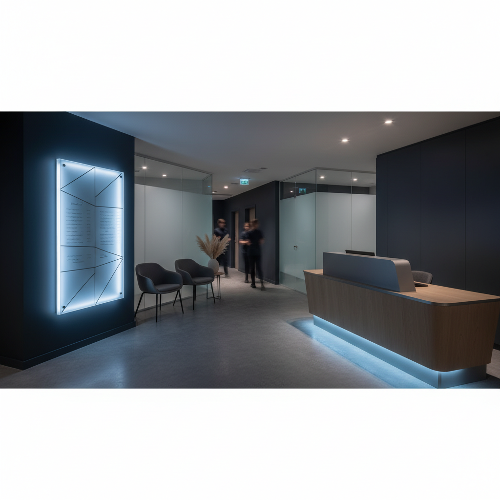 Clinical reception with price-list display